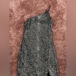 Crystal Sky One Shoulder Homecoming Dress